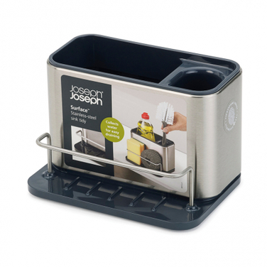 Органайзер для раковини, 13 х 12,5 х 18 см, сірий, Surface Joseph Joseph