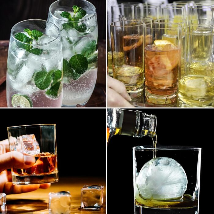 Силіконовий форма для кубиків льоду 2 шт з 6 відділеннями чорний OVBOVA