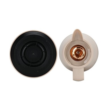 Термоглечик Fissman 1000 мл, колір КОРИЧНЕВИЙ пластиковий корпус зі скляною колбою (19844)