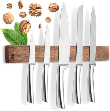 Брусок магнітний до 10 ножів дерев'яний  Your Fav.