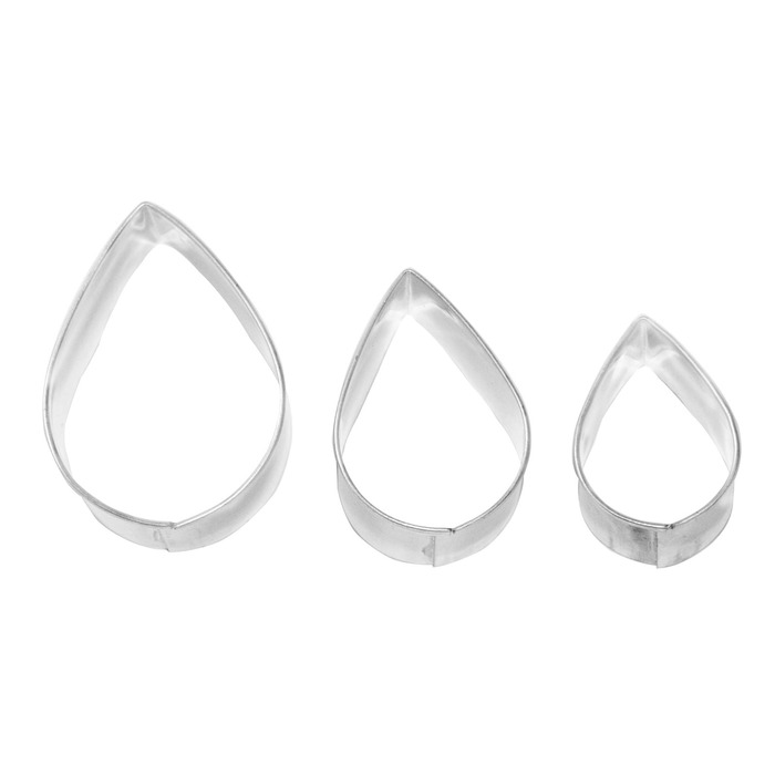 Набір форм для печива у вигляді крапель, 3 предмета, RBV Birkmann