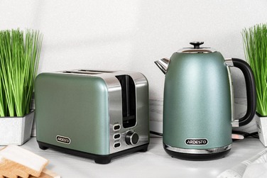 ARDESTO Электрочайник EKL-F400G 1.8л/2200Вт/strix контроль/нерж. сталь/мятный