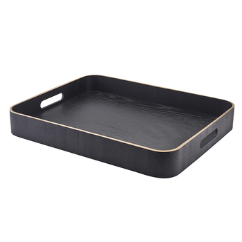 Поднос 45.5*36 см, черный шпон, GenWare