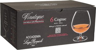 Коньяк Luigi Bormioli Vinoteque (6 шт. ), 456 мл, прозорий
