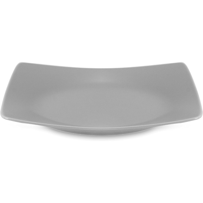 Консімо. Тарілки для сніданку на 6 персон - Набір з 6 тарілок для тортів - Керамічні десертні тарілки - EPIRI Сучасні маленькі тарілки - 221 см - Глянець (сірий)