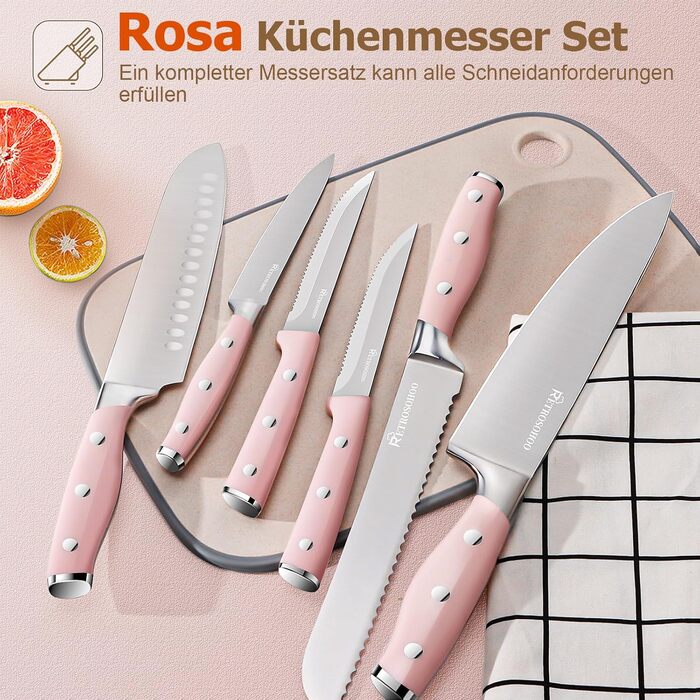 Набір ножів 15 предметів з нержавіючої сталі Justup