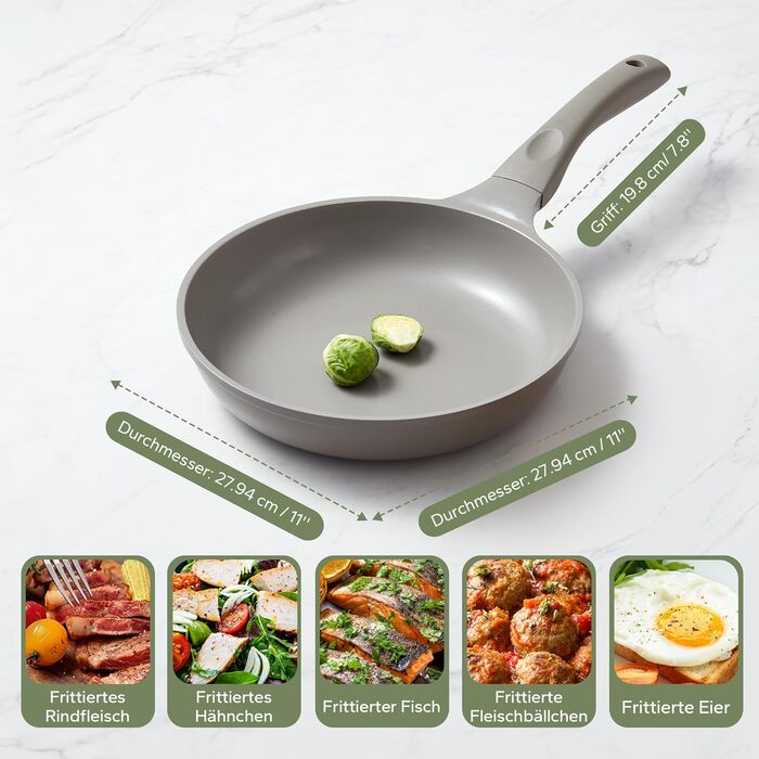 Сковорода с антипригарным покрытием 28 см. Redchef