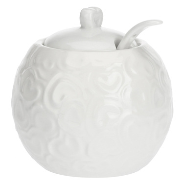 Цукорниця з ложкою La Porcellana Bianca VALENTINO, порцеляна, 270 мл