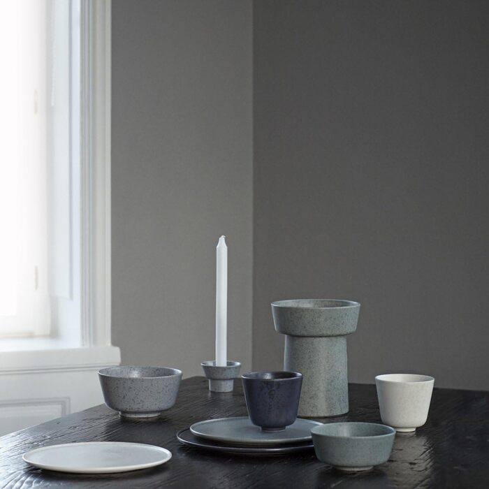 Ваза керамическая 20 см зеленая Ombria Kähler