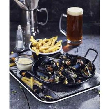 Миска 500 мл чорна емальована глибока, GenWare