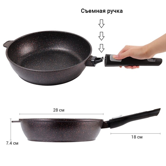 Глубокая сковорода Fissman