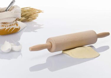 Валик для выпечки Westmark с 4 распорными кольцами, по 1 кольцу 10 мм, 6 мм, 3 мм, 2 мм, со шкалой, нержавеющая сталь/пластик, серебристый/белый/голубой/светло-зеленый/оранжевый/красный, 30452260 (скалка)