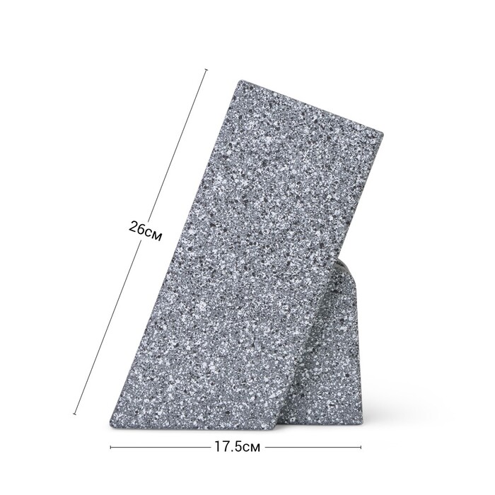 Підставка для кухонних ножів та ножиць Fissman 11x11x26 см ГРАФІТ (2876)