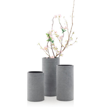 Ваза 20 см темно-сіра S Coluna Blomus