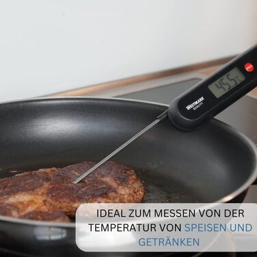 Термометр для проколов Westmark, диапазон измерения от 0 C до 200 C / от 32 F до 392 F, нержавеющая сталь/пластик, серебристый/черный/красный, 12782280 (, без батареек)