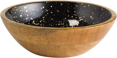 Піднос/тарілка Манго, дерево манго, внутрішнє епоксидне покриття, Ø 35,5 см Ø 35,5 см, висота 2,5 см (Зоряне небо, Ø 24 см, висота 7,5 см), 1058