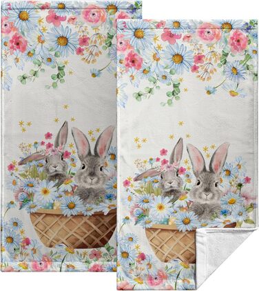 Різдвяні кухонні рушники Kwlegh, рушник для рук, різдвяна ялинка, цукерка-тростина, сніжинка, рушник для пальців, набір з 2 шт. , милий чоловічий банний рушник, високопоглинаючі рушники, 36 x (великодній)