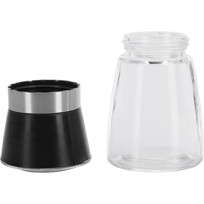 Дисплей Westmark, Вміст 6 дозаторів, Ємність 190 мл кожен, Скло/Нержавіюча сталь/Пластик, Прозорий/Чорний/Сріблястий, 63592611 (Spice Mill, 6 шт. , Blacky)