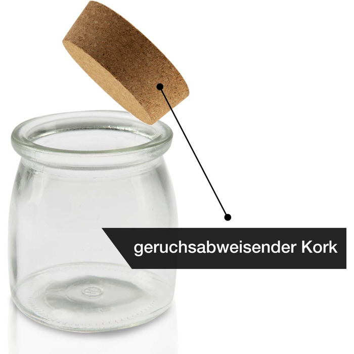 Набор баночек для специй HEYNNA / 12 баночек для специй 150 мл с пробковой крышкой, этикетки на меловой доске и меловая ручка/хранение специй с этикетками для специй/банками с пробкой