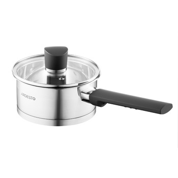 Ведро ARDESTO Gemini, стеклянная крышка, 0,9 л, нержавеющая сталь