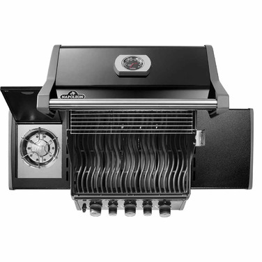 Газовий гриль Napoleon Rogue 425R з бічним пальником Sizzle Zone та вертілем, чорний RB425RSBPK-2-UA-R Код: 013123