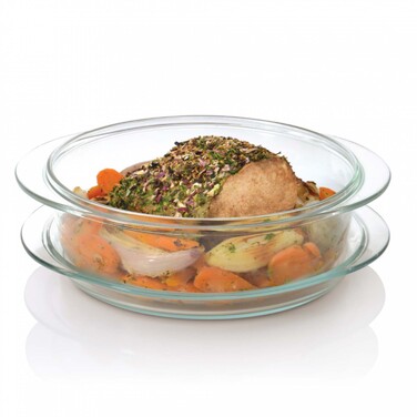 Форма для запікання з кришкою BergHOFF, скляна, 30 х 26,5 см, 3,0 л