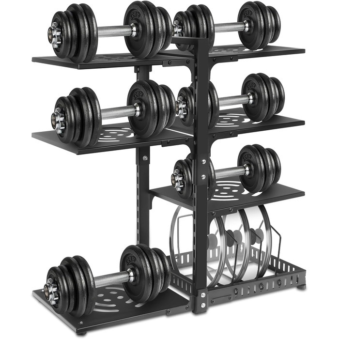 Органайзер для каструль CASONNIK, 7-ярусний регульований міцний органайзер для кухонних шаф, багатоцільовий для зберігання каструль та сковорідок (стійка для каструль 61)