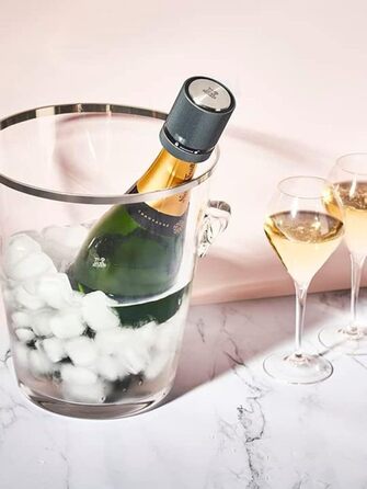 Пробка для шампанского - Для герметичного укупоривания и хранения открытых бутылок игристого вина - Гарантия 5 лет - Подарок вина - (карбон)