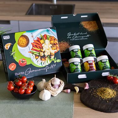 Подарунковий набір із 5 сумішей спецій Veggie Fuchs