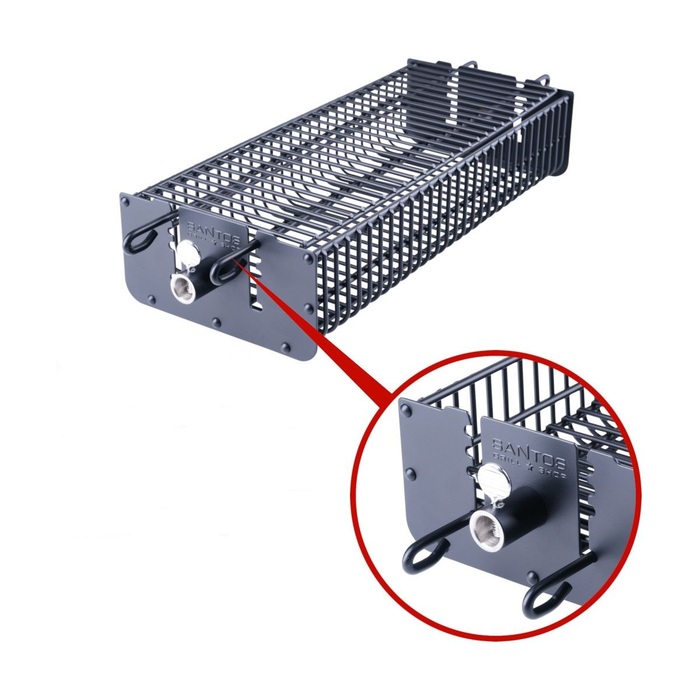 Гриль квадратний з антипригарним покриттям чорний Santos