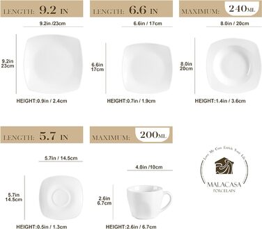 Набір посуду на 12 персон, 60 предметів, Julia MALACASA