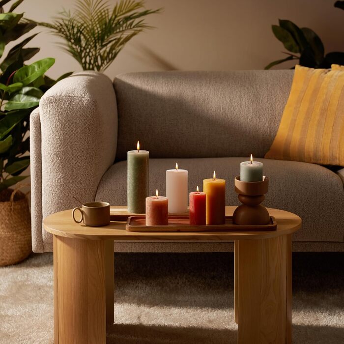 Свічки 4 шт. час горіння 60 годин, Bolsius Rustic Pillar