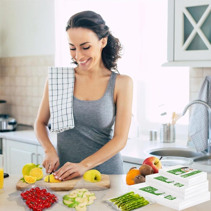 Вакуумні пакети 170 пакетів 15 x 25 см, 20 x 30 см, 28 x 40 см Omtofo