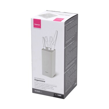 Підставка для кухонних ножів Fissman 10x10x22 см пластик (12880)