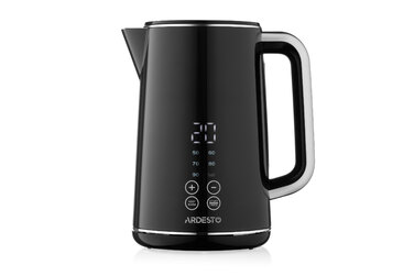 ARDESTO Електрочайник AEKL-X53E/1.7 л/2200 Вт/подвійні стінки/LED дисплей/Otter контроль/чорний
