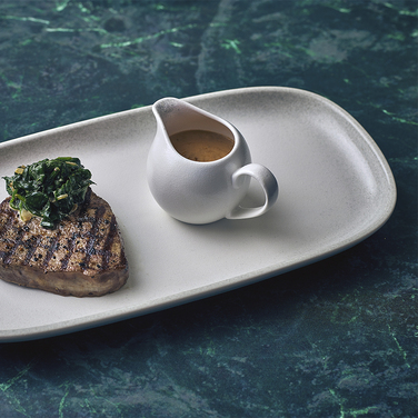 Страва прямокутна 35*18 см, сіра, Sereno Cirrus, GenWare