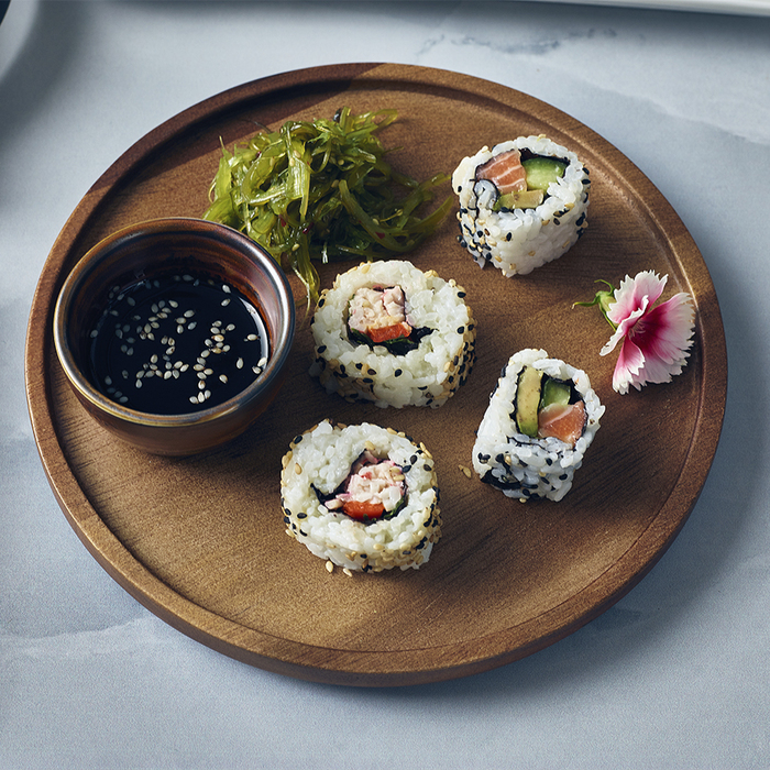 Тарілка 20.5 см, дерев'яна, акація, GenWare