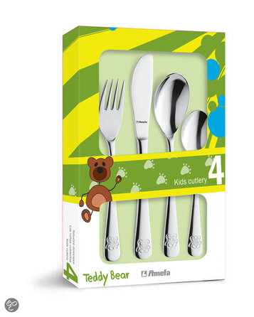 Набор детских столовых приборов Amefa TEDDY BEAR, 4 пр.