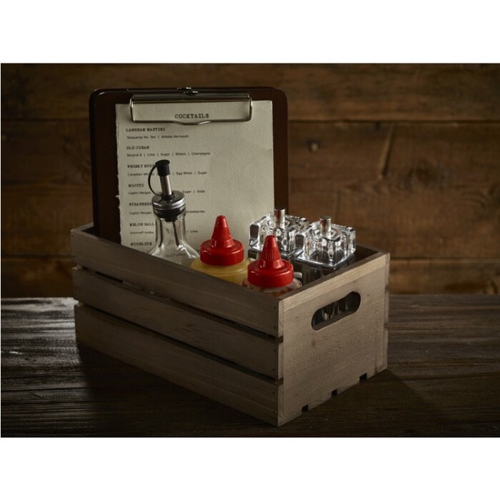 Ящик темный деревянный 27x16x12 см, GenWare