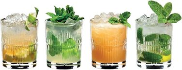 Набор бокалов для смешивания рома, 4 шт., прозрачный (набор из 4 шт. Черный), 5515/52S5