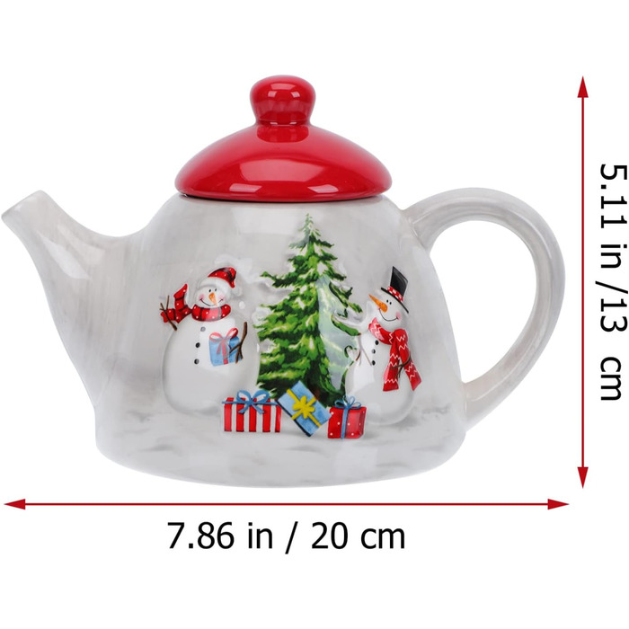 Різдвяний чайник, порцеляновий BESTonZON