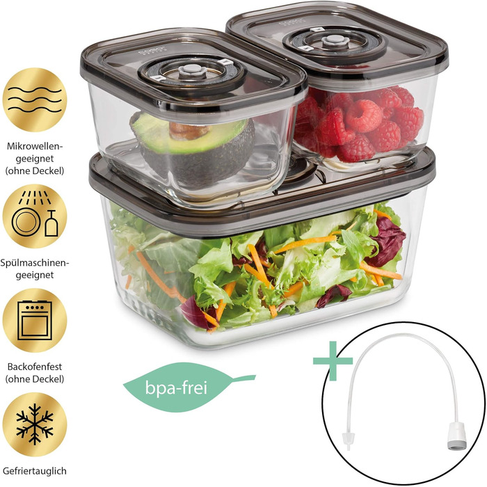 Камерний вакуумний пакувальник з нержавіючої сталі, потужний вакуумний насос 70 л/хв, подвійний зварний шов, регульований вакуум і час зварювання (в комплекті з Еко-Комплектом), 70 -