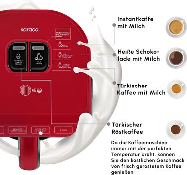 Кавоварка на 5 чашок, 535 Вт, червона Hatır Köz Karaca