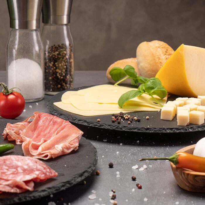 Круглая вращающаяся тарелка 30 см черная Fino Casa