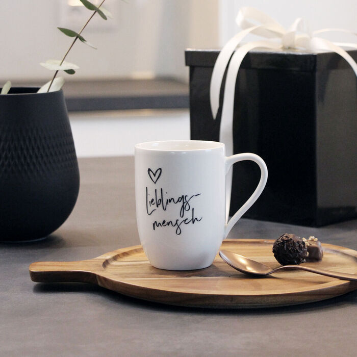 Чашка 280 мл Lieblingsmensch біла Statement Villeroy & Boch