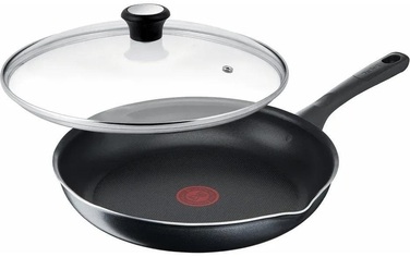 Сковорода с крышкой Tefal Day by Day, 20см, с крышкой, алюминий, бакелит, стекло, черный