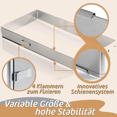 Форма для выпечки прямоугольная 34 х 52 х 5 см регулируемая 4smile