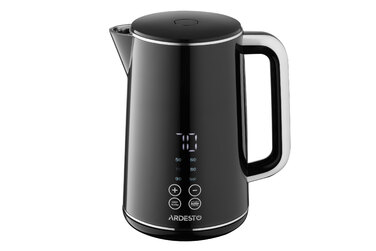 ARDESTO Електрочайник AEKL-X53E/1.7 л/2200 Вт/подвійні стінки/LED дисплей/Otter контроль/чорний