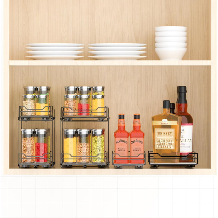 Висувна стійка для спецій дворівнева 23,2 х 26,4 х 23 см MAYZOLOP