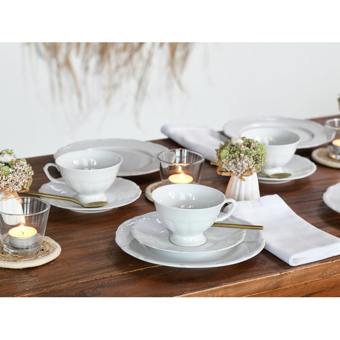 Порцеляна, білий (кавовий сервіз, 18 предметів, одинарний), 30 шт.